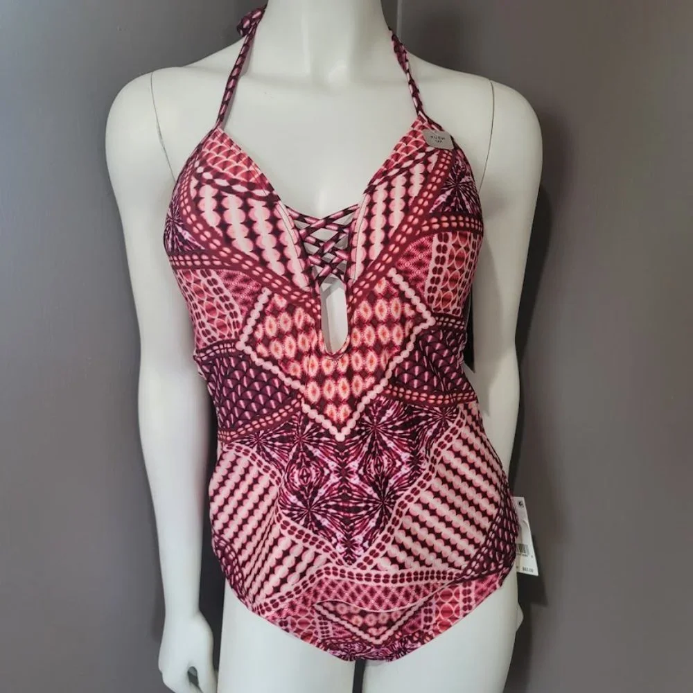 Kenneth Cole Hidden Paradise Push-Up Tummy-Control Tankini Top & Bottom …